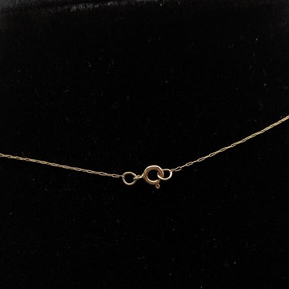 14k Yellow Gold Dainty Delicate Minimalist Chain Necklace 16.25in 0.35g 0.4mm - Picture 3 of 7